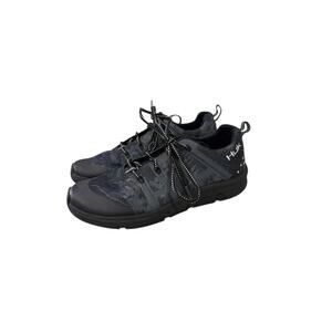 Huk Men's Outrigger Fishing Tennis Shoes With Drains Black Gray Grey Size 8